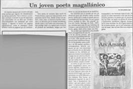Un joven poeta magallánico  [artículo] Marino Muñoz Lagos.