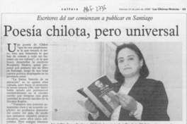 Poesía chilota, pero universal  [artículo].