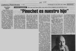 "Pinochet es nuestro hijo"  [artículo] Verónica Marinao.