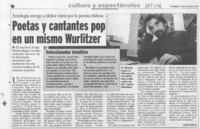 Poetas y cantantes pop en un mismo Wurlitzer  [artículo] Andrés Gómez.