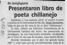 Presentaron libro de poeta chillanejo  [artículo].