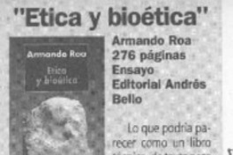 "Etica y bioética"  [artículo].