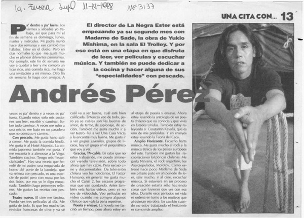 Andrés Pérez  [artículo].