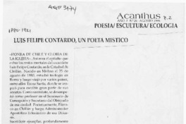 Luis Felipe Contardo, un poeta místico  [artículo].