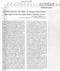Vivencias de Vilches  [artículo] Miguel Angel Díaz A.