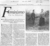 Feminismo de la Mistral  [artículo].