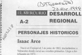 Isaac Arce  [artículo].
