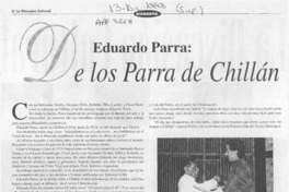 Eduardo Parra, de los Parra de Chillán  [artículo].