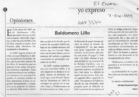 Baldomero Lillo  [artículo] Hernán Navarrete Rojas.
