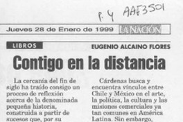 Contigo en la distancia  [artículo] Eugenio Alcaíno Flores.