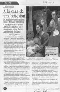 A la caza de una obsesión  [artículo] Francisca Corbalán.