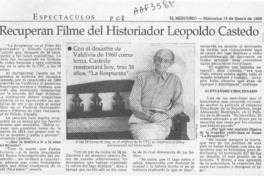 Recuperan filme del historiador Leopoldo Castedo  [artículo].