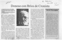 Donoso con bríos de cronista