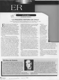 "La pequeña historia de Chile"  [artículo] Eduardo Guerrero del Río.