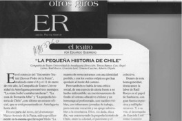 "La pequeña historia de Chile"  [artículo] Eduardo Guerrero del Río.