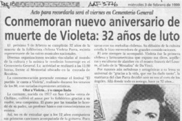 Conmemoran nuevo aniversario de muerte de Violeta: 32 años de luto