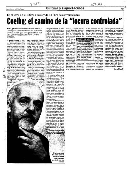 Coelho, el camino de la "locura controlada"  [artículo] Andrés Gómez B.