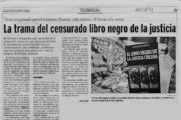 La Trama del censurado libro negro de la justicia  [artículo] Pedro Vega.