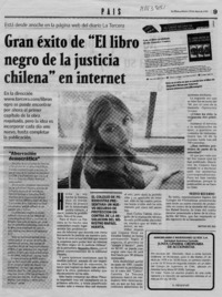 Gran éxito de "El libro negro de la justicia chilena" en internet  [artículo] Matías del Río.