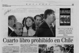 Cuarto libro prohibido en Chile  [artículo] Héctor Rojas.