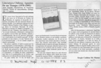 Literatura chilena, apuntes de un tiempo  [artículo] Sergio Coddou Mc Manus.