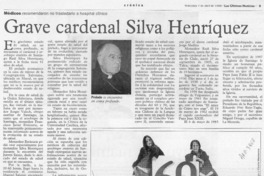 Grave cardenal Silva Henríquez  [artículo].