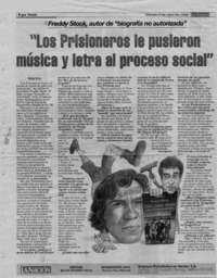 "Los Prisioneros le pusieron música y letra al proceso social"  [artículo] Rodrigo Durán.