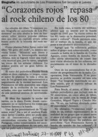 "Corazones rojos" repasa al rock chileno de los 80