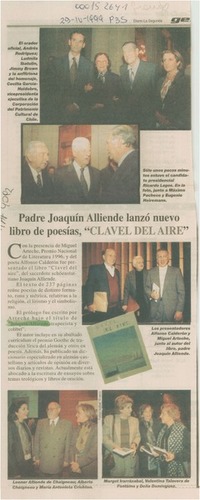 Padre Joaquín Alliende lanzó nuevo libro de poesías, "Clavel del aire"