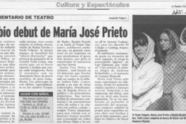 El tibio debut de María José Prieto  [artículo] Leopoldo Pulgar I.
