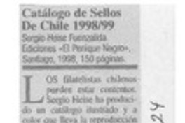Catálogo de sellos de Chile 199899  [artículo] / Emepé.