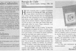 Baraja de Chile  [artículo] Hernán Poblete Varas.