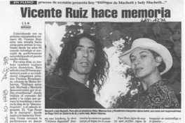 Vicente Ruiz hace memoria