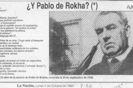 Y Pablo de Rokha?  [artículo] Naín Nómez.