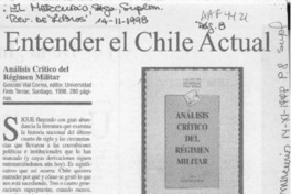 Entender el Chile actual  [artículo] Cristóbal Camino M.