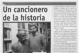 Un cancionero de la historia  [artículo] Camilo Marks.