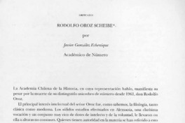 Rodolfo Oroz Scheibe  [artículo] Javier González Echenique.