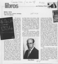 Miltín 1934  [artículo] Rodrigo Pinto.