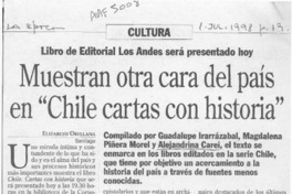 Muestran otra cara del país en "Chile cartas con historia"  [artículo] Elizabeth Orellana.