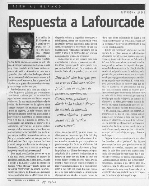 Respuesta a Lafourcade