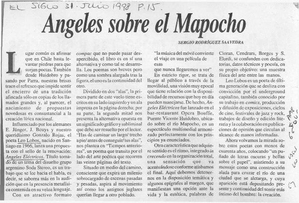 Angeles sobre el Mapocho
