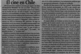 El cine en Chile  [artículo] Hernán Soto.