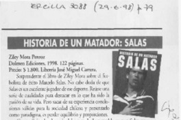 Historia de un matador, Salas  [artículo] Luis Moulian.