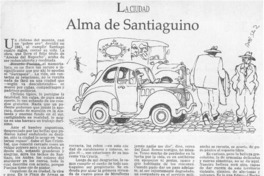 Alma de santiaguino  [artículo] Miguel Laborde.