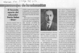 El fecundo aporte del educador Darío Salas Díaz  [artículo] Juan Antonio Massone.