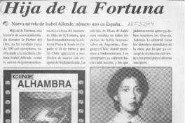 Hija de la fortuna  [artículo].