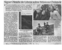 Sigue oleada de libros sobre músicos chilenos  [artículo].