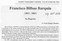 Francisco Bilbao Barquín  [artículo] Iván Siminic Morales.