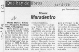 Maradentro  [artículo] Susana Bravo.