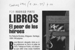 El peor de los héroes  [artículo] Rodrigo Pinto.